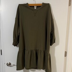 H&M Olive Green Dress